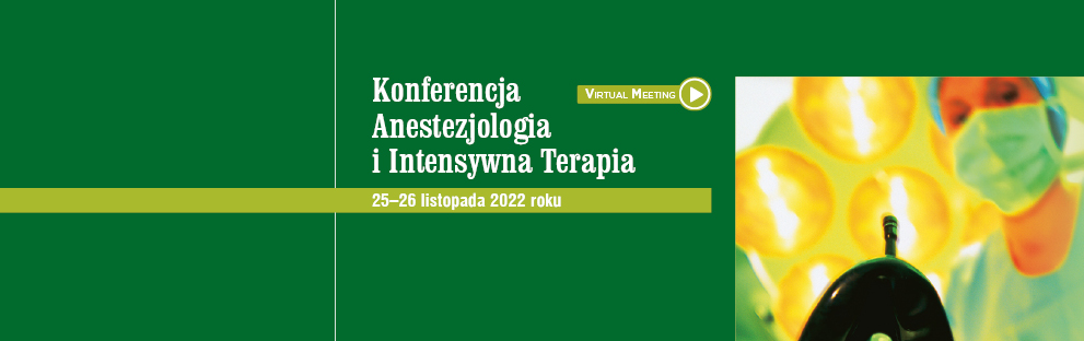 Konferencja Anestezjologia i Intensywna Terapia 2022 Jesień