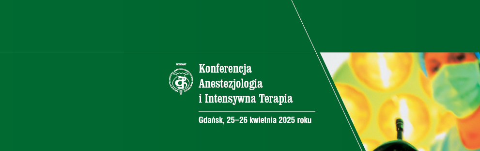 Konferencja Anestezjologia i Intensywna Terapia 2025